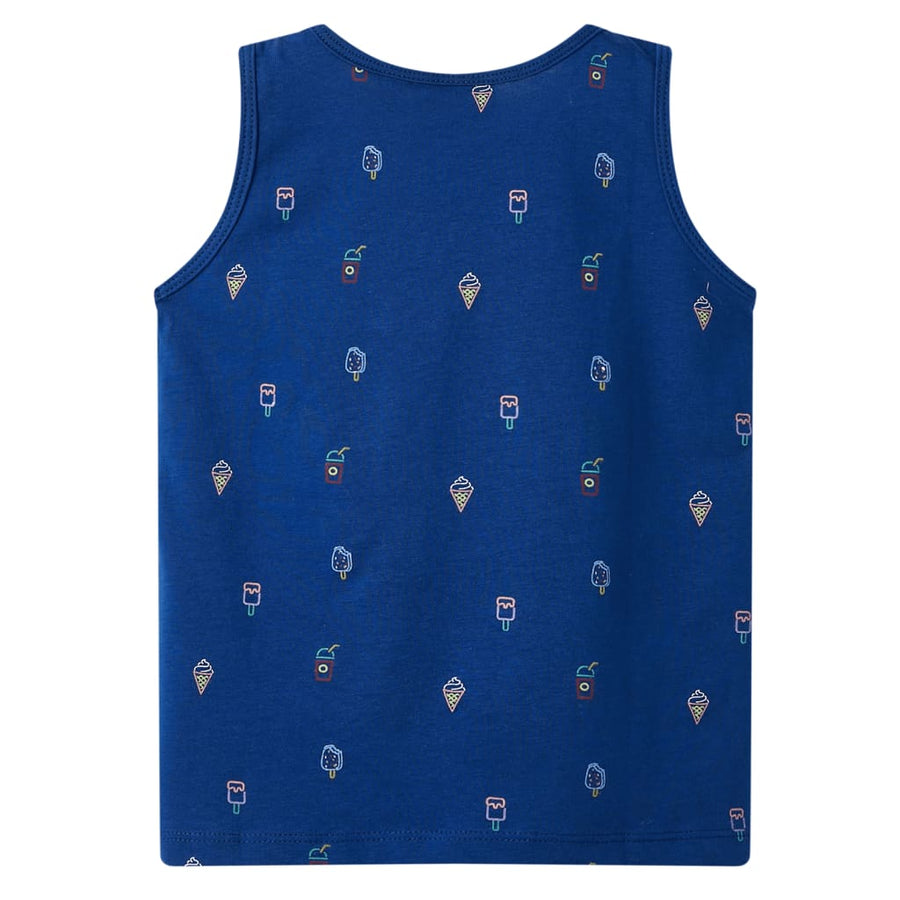 Kindertopje 128 donkerblauw 128
