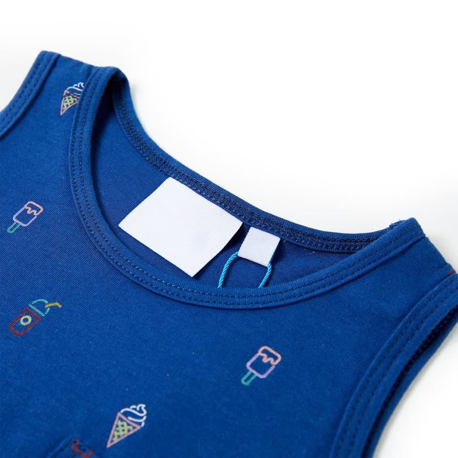 Kindertopje 128 donkerblauw 128