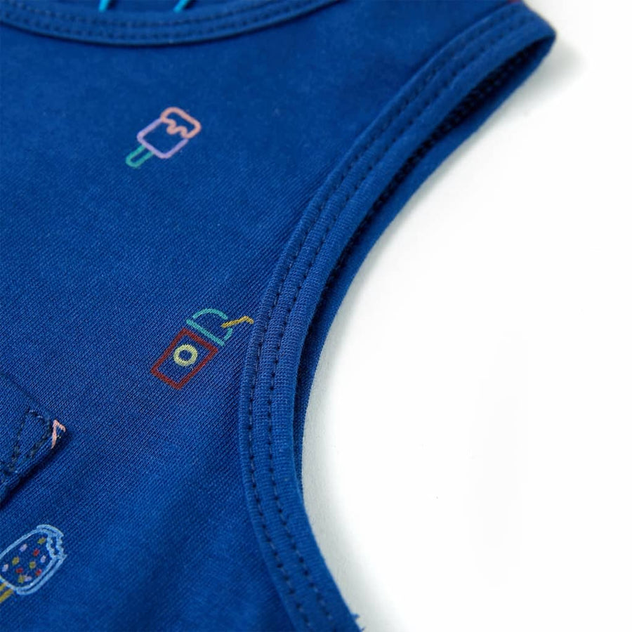 Kindertopje 128 donkerblauw 128