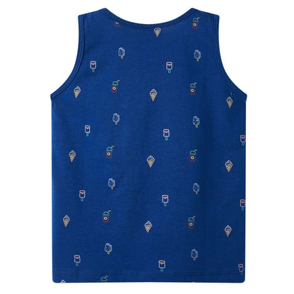 Kindertopje 140 donkerblauw 140