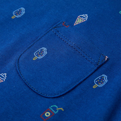 Kindertopje 140 donkerblauw 140
