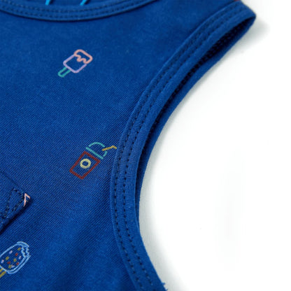 Kindertopje 140 donkerblauw 140