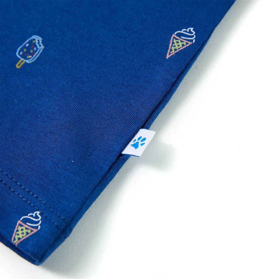 Kindertopje 140 donkerblauw 140