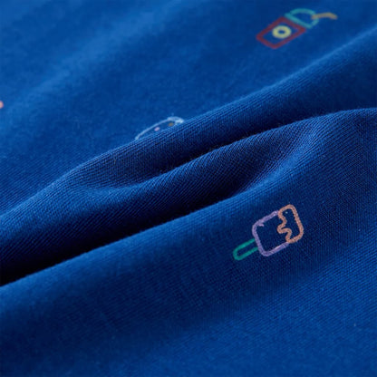 Kindertopje 140 donkerblauw 140
