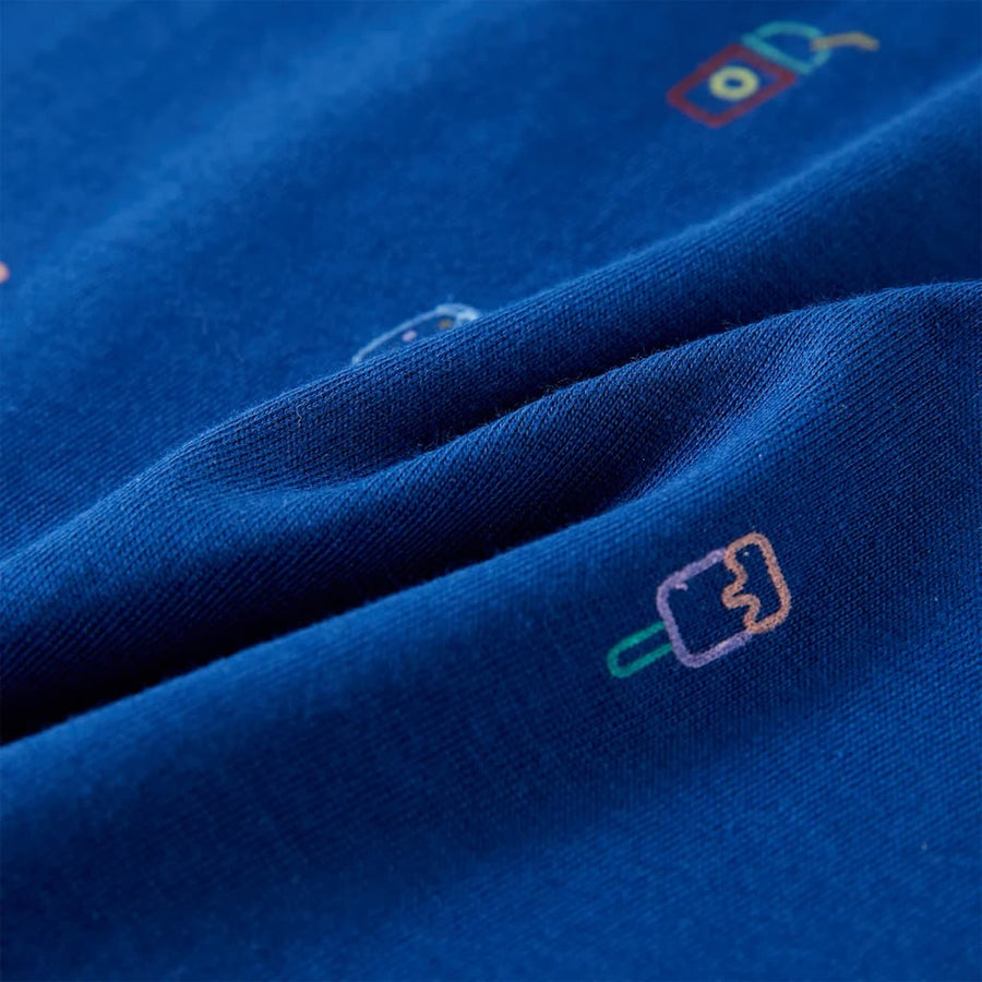 Kindertopje 140 donkerblauw 140