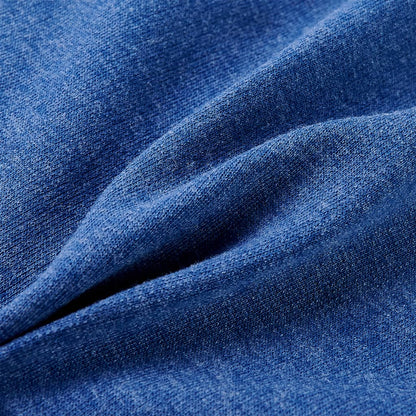 Kindervest met capuchon en rits 104 gemêleerd donkerblauw Blauw