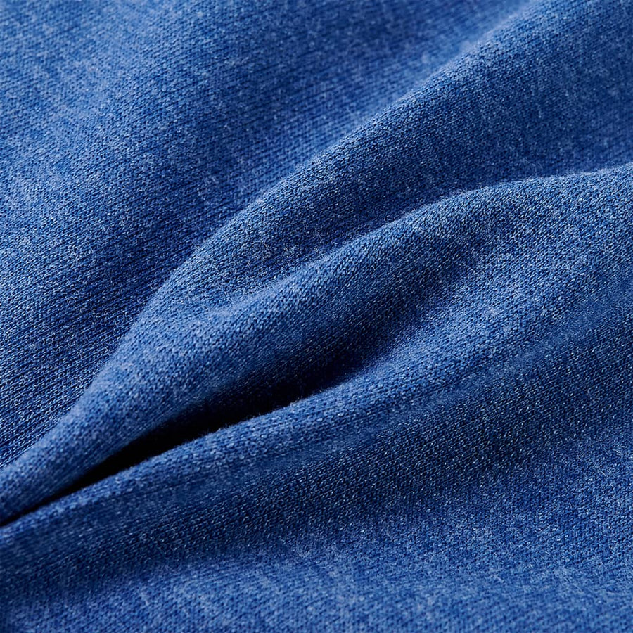 Kindervest met capuchon en rits 104 gemêleerd donkerblauw Blauw