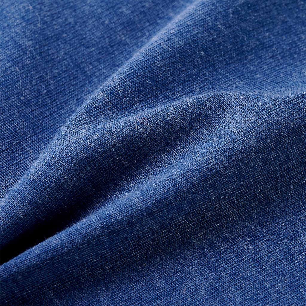 Kindershorts met trekkoord 140 gemêleerd donkerblauw Blauw