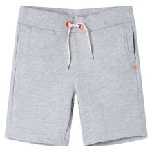 Kindershorts met trekkoord 104 grijs Grijs 104