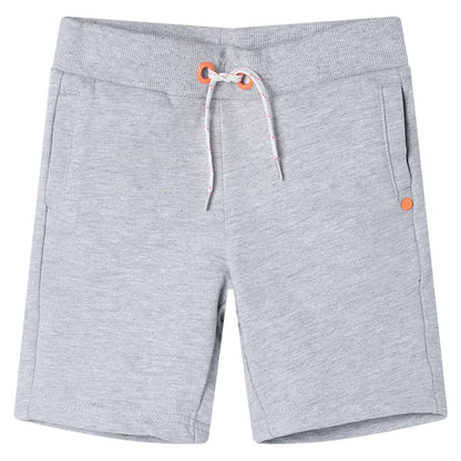Kindershorts met trekkoord 104 grijs Grijs 104