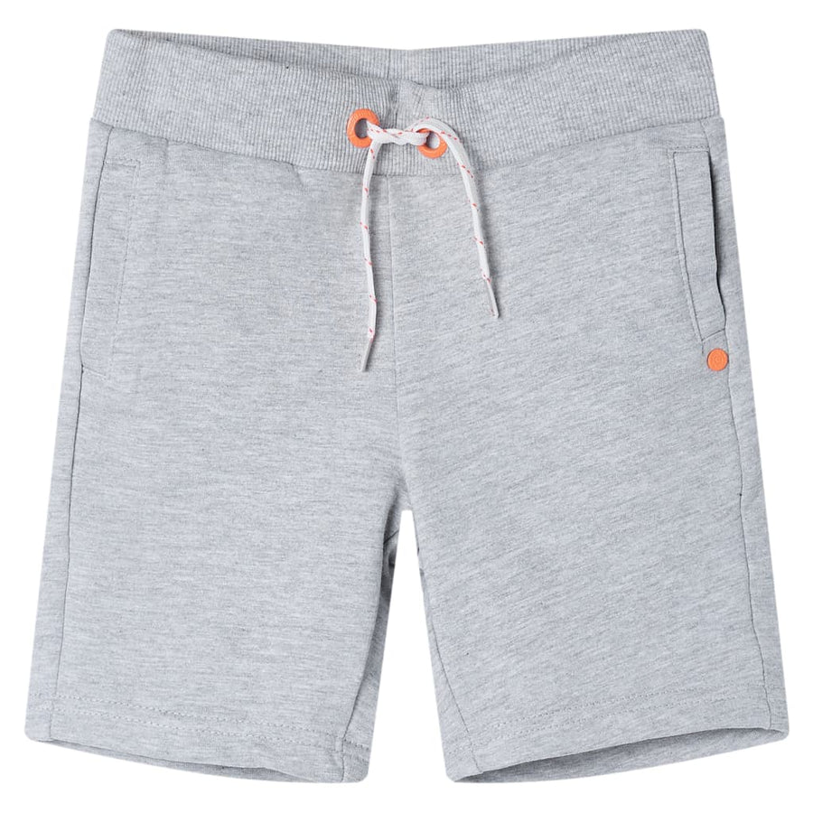 Kindershorts met trekkoord 104 grijs Grijs 104