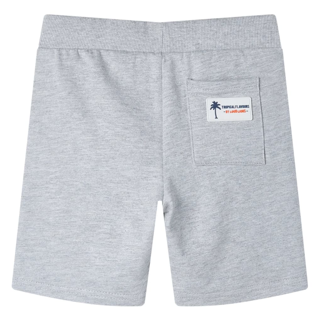Kindershorts met trekkoord 104 grijs Grijs 104