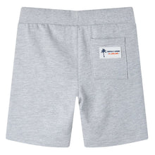 Kindershorts met trekkoord 104 grijs Grijs 104