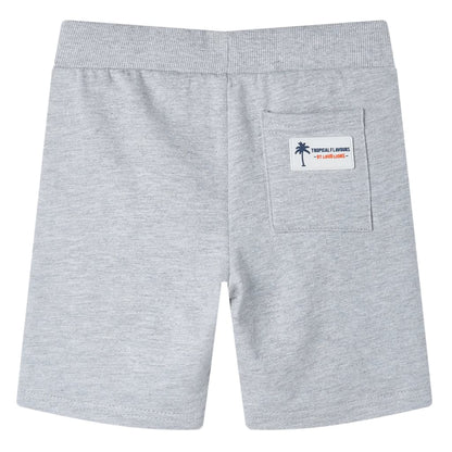 Kindershorts met trekkoord 104 grijs Grijs 104