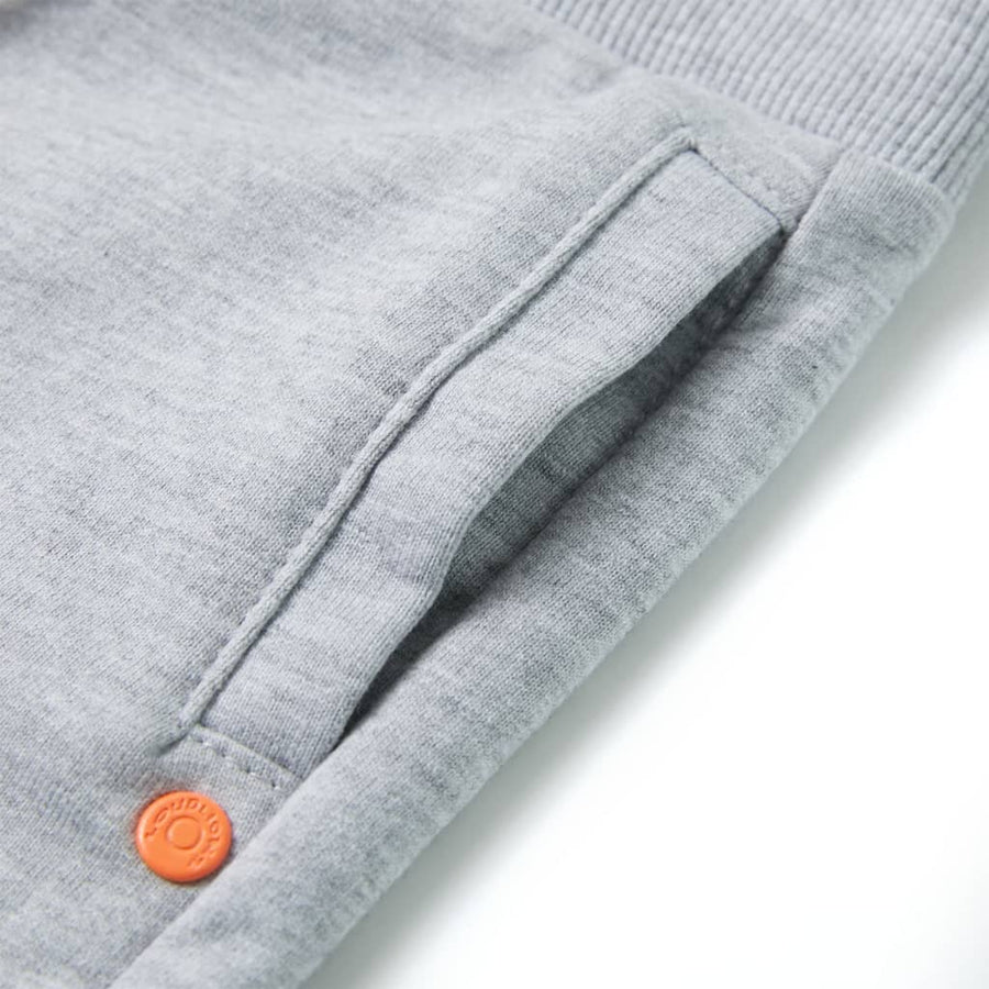 Kindershorts met trekkoord 104 grijs Grijs 104