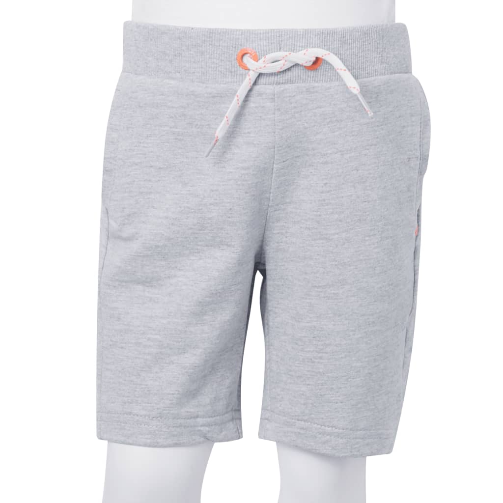 Kindershorts met trekkoord 104 grijs Grijs 104