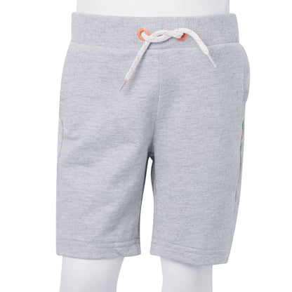 Kindershorts met trekkoord 104 grijs Grijs 104