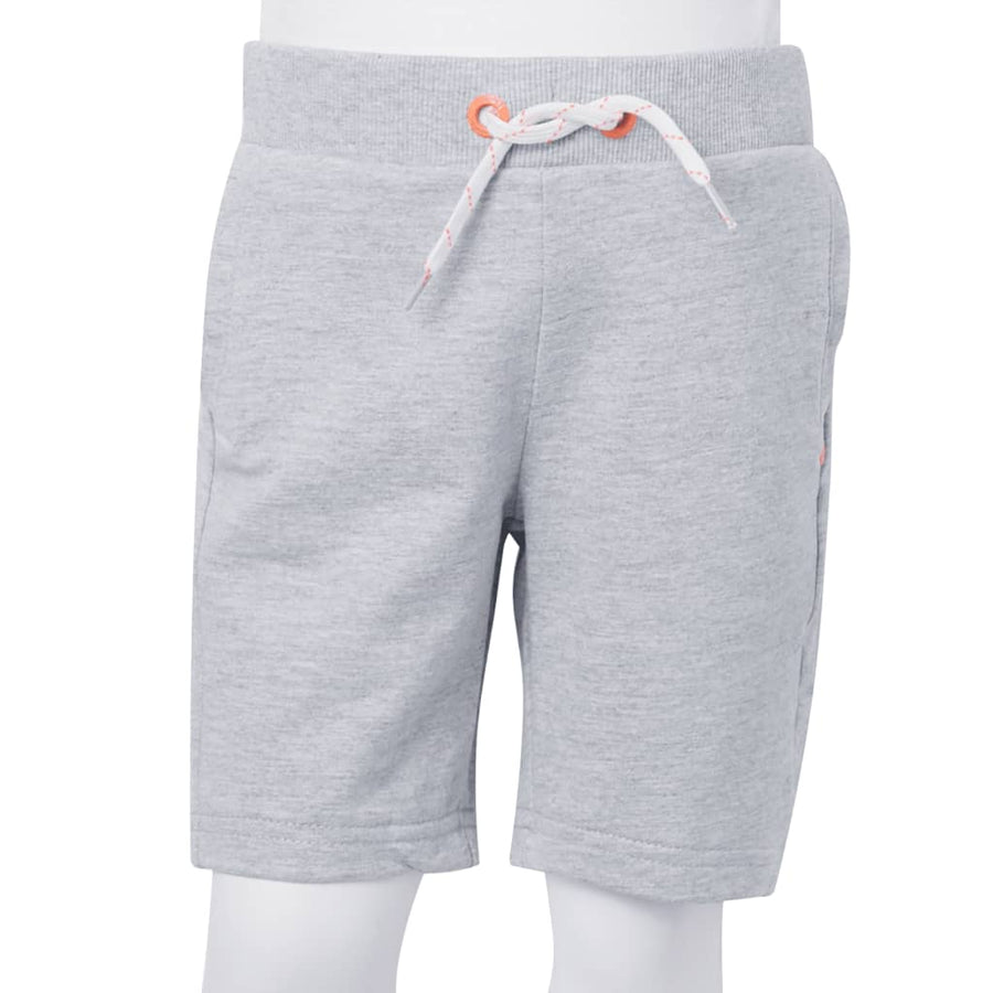 Kindershorts met trekkoord 104 grijs Grijs 104