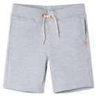 Kids' shorts with drawstring 128 grey