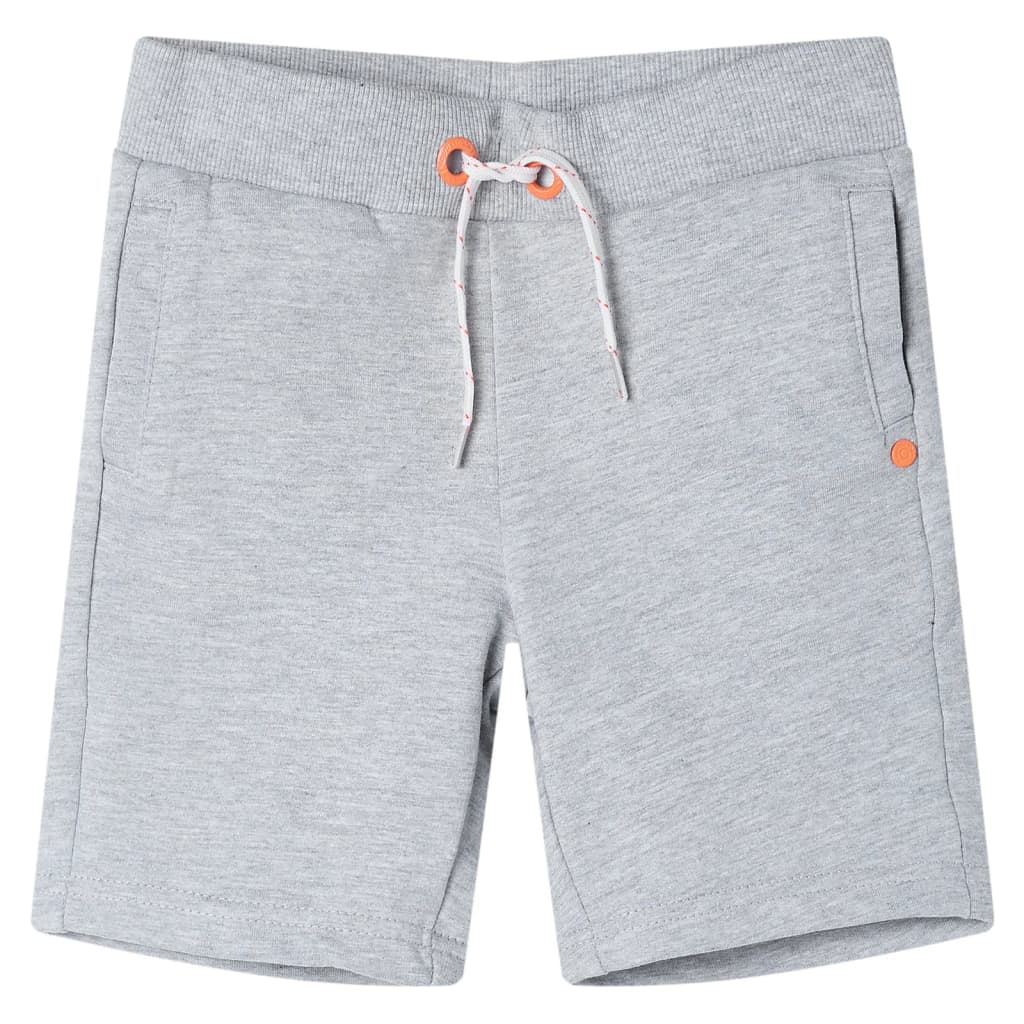 Kindershorts met trekkoord 128 grijs Grijs 128