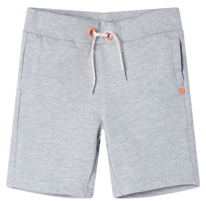 Kindershorts met trekkoord 128 grijs Grijs 128