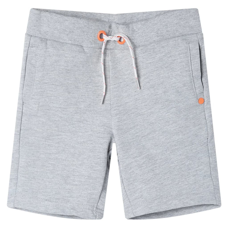 Kindershorts met trekkoord 128 grijs Grijs 128