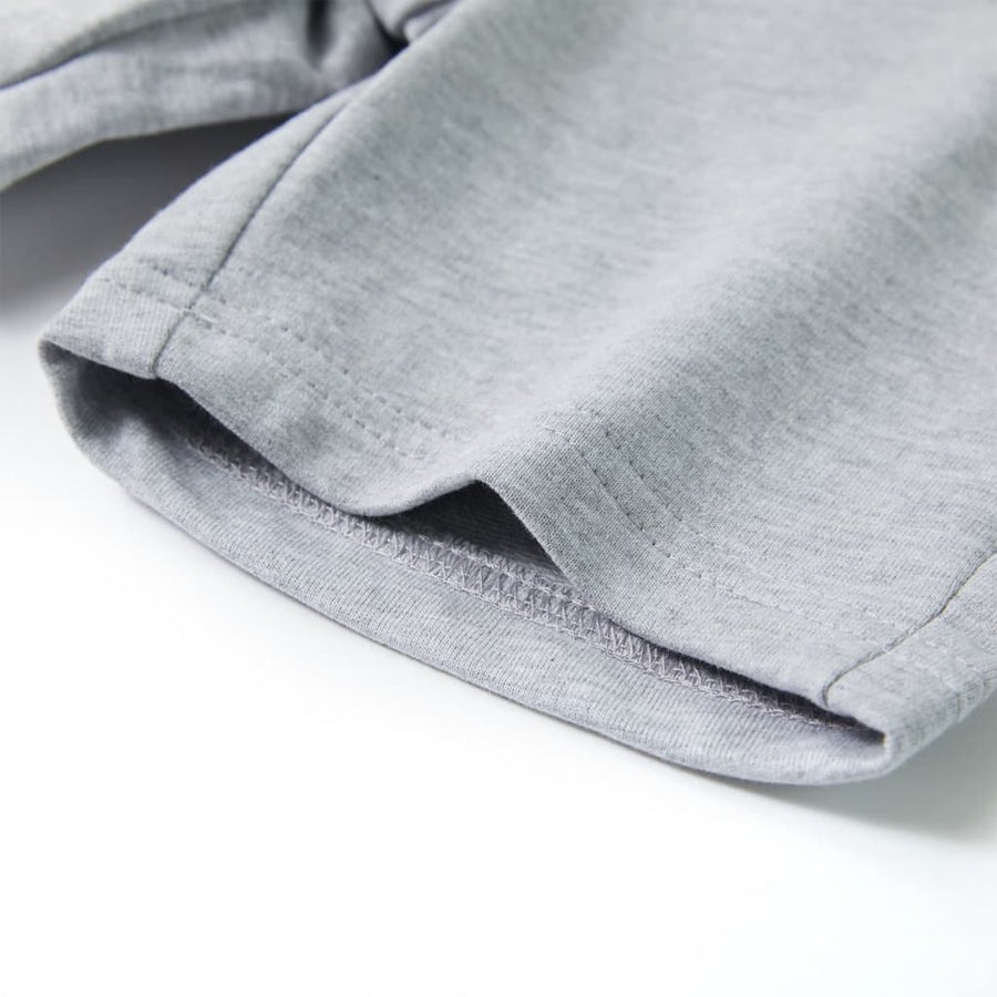 Kindershorts met trekkoord 128 grijs Grijs 128