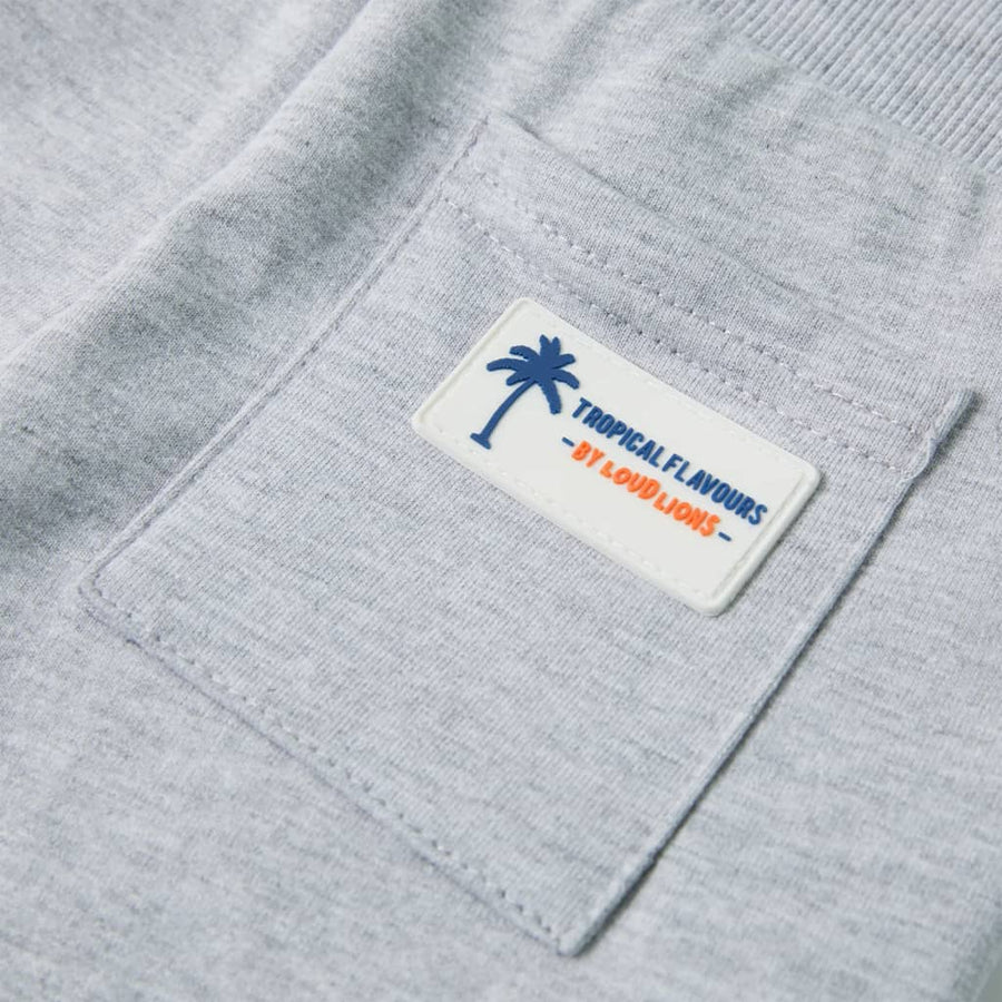 Kindershorts met trekkoord 128 grijs Grijs 128