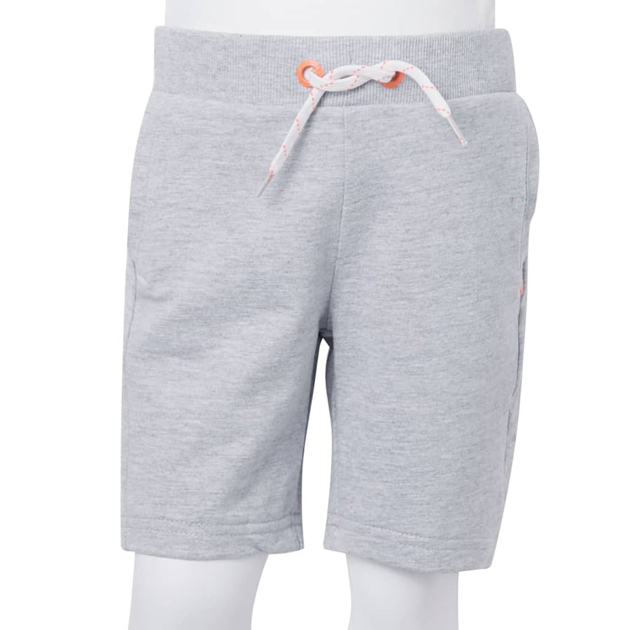 Kindershorts met trekkoord 128 grijs Grijs 128