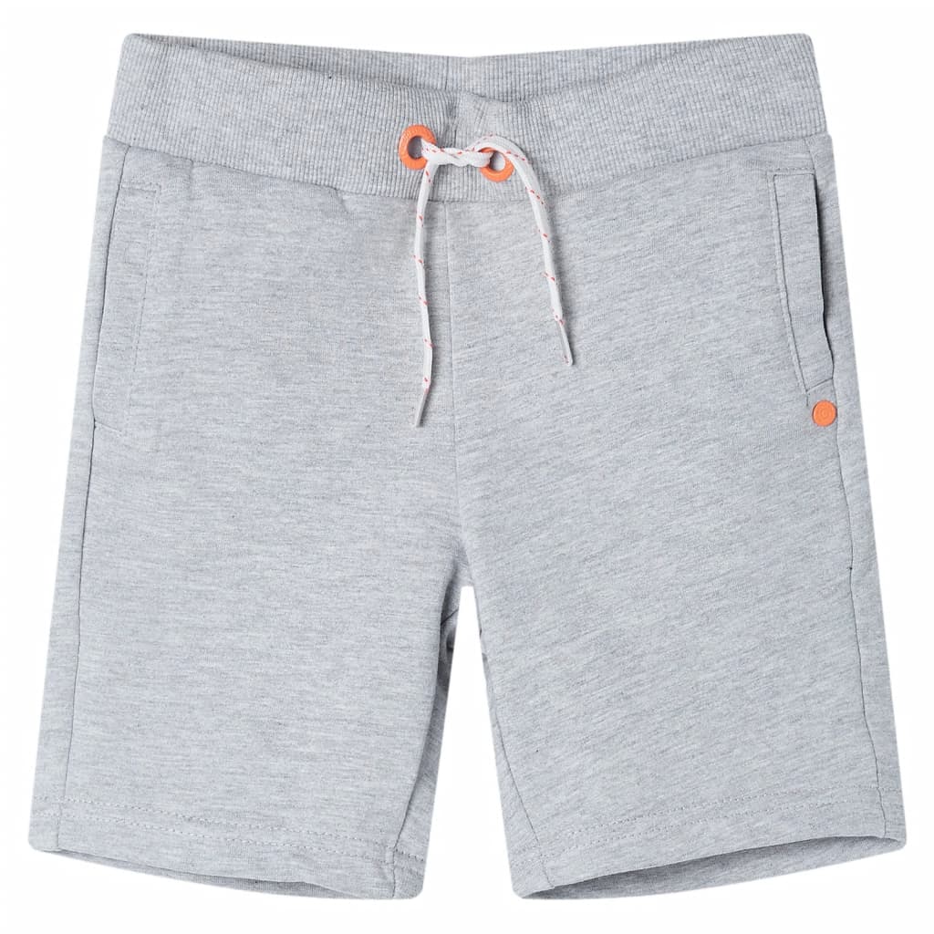 Kindershorts met trekkoord 140 grijs Grijs 140