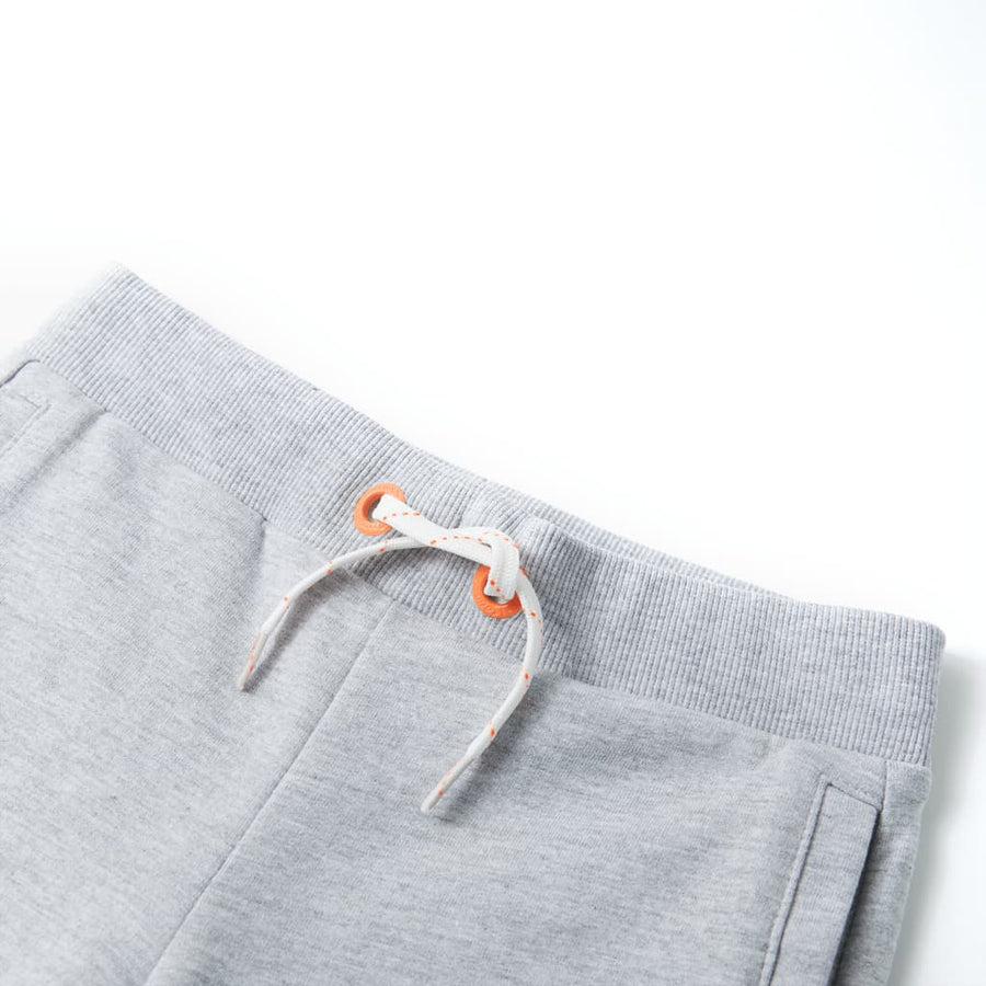 Kindershorts met trekkoord 140 grijs Grijs 140
