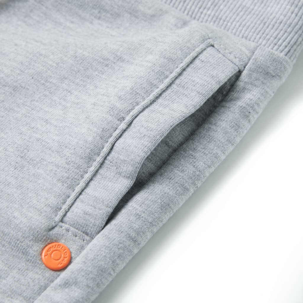 Kindershorts met trekkoord 140 grijs Grijs 140