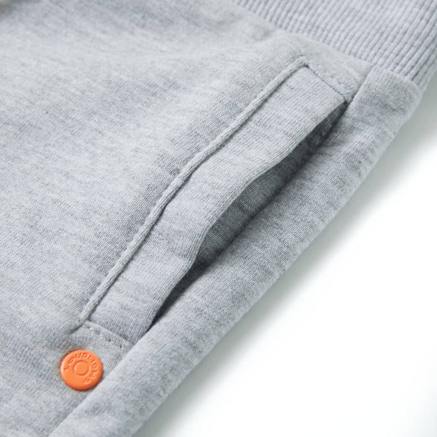 Kindershorts met trekkoord 140 grijs Grijs 140
