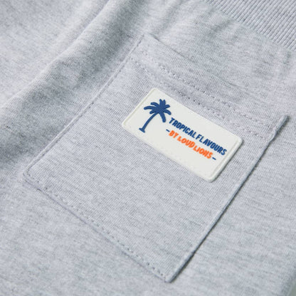 Kindershorts met trekkoord 140 grijs Grijs 140