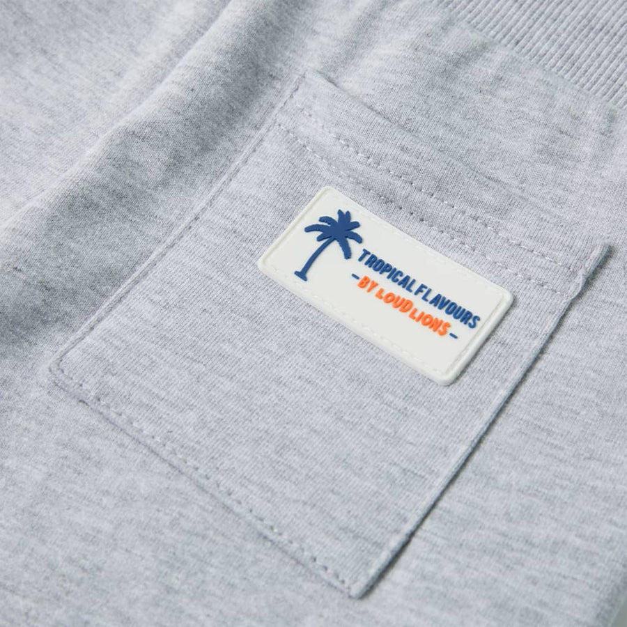 Kindershorts met trekkoord 140 grijs Grijs 140