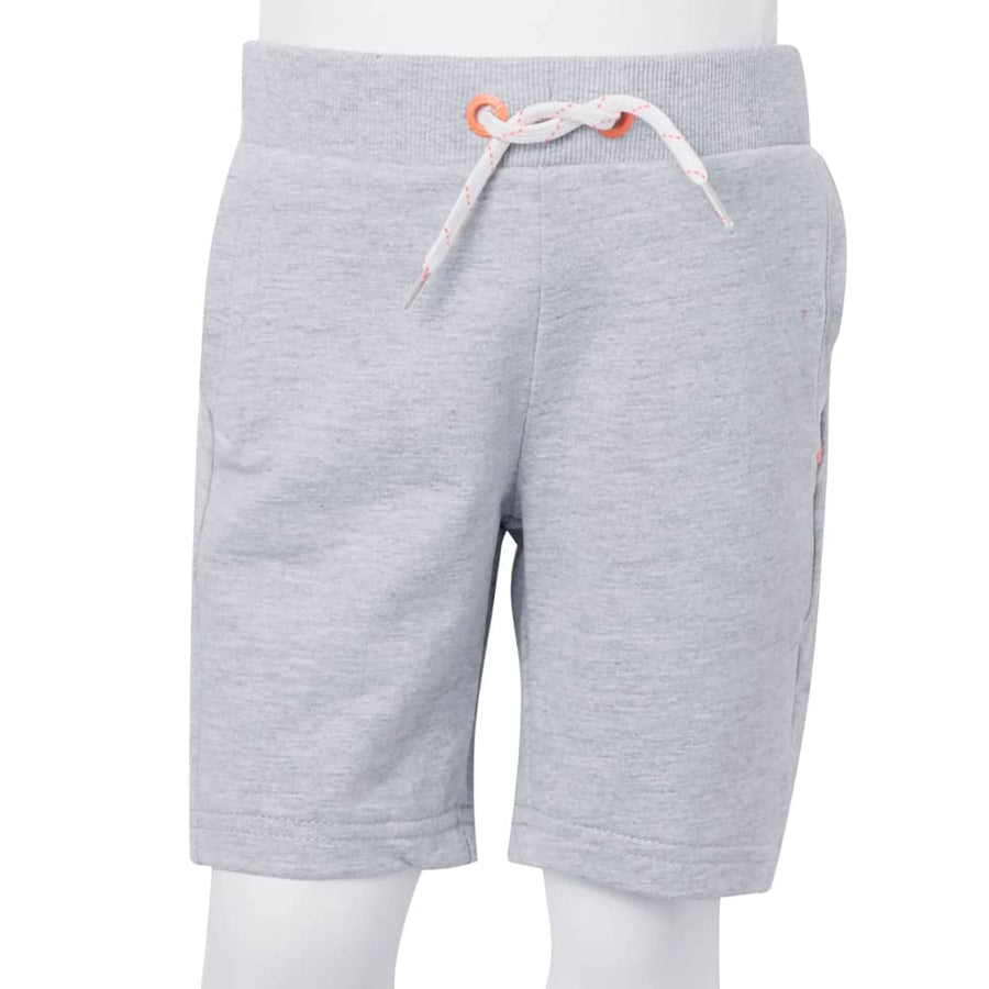 Kindershorts met trekkoord 140 grijs Grijs 140