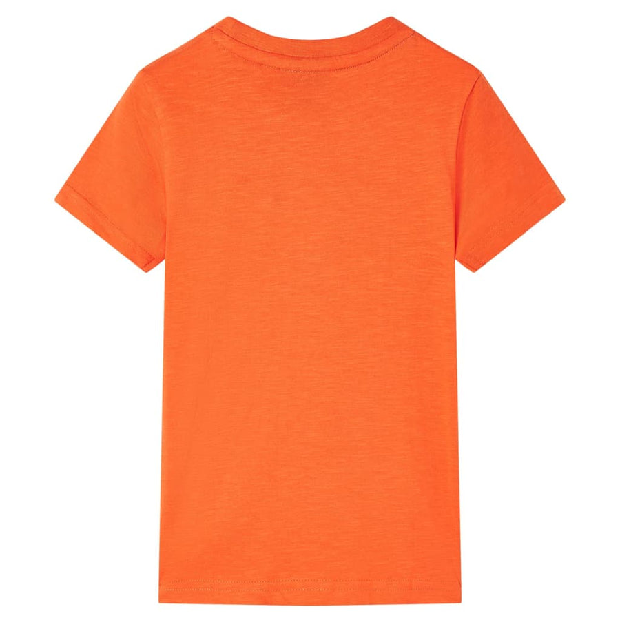 Kindershirt 128 donkeroranje orange