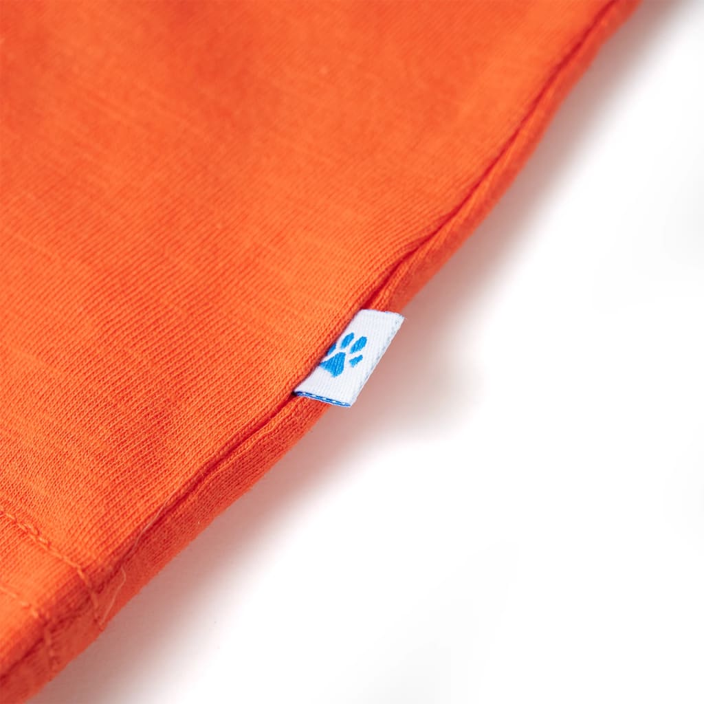 Kindershirt 128 donkeroranje orange