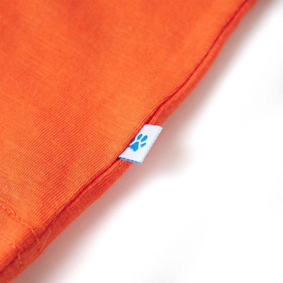 Kindershirt 128 donkeroranje orange