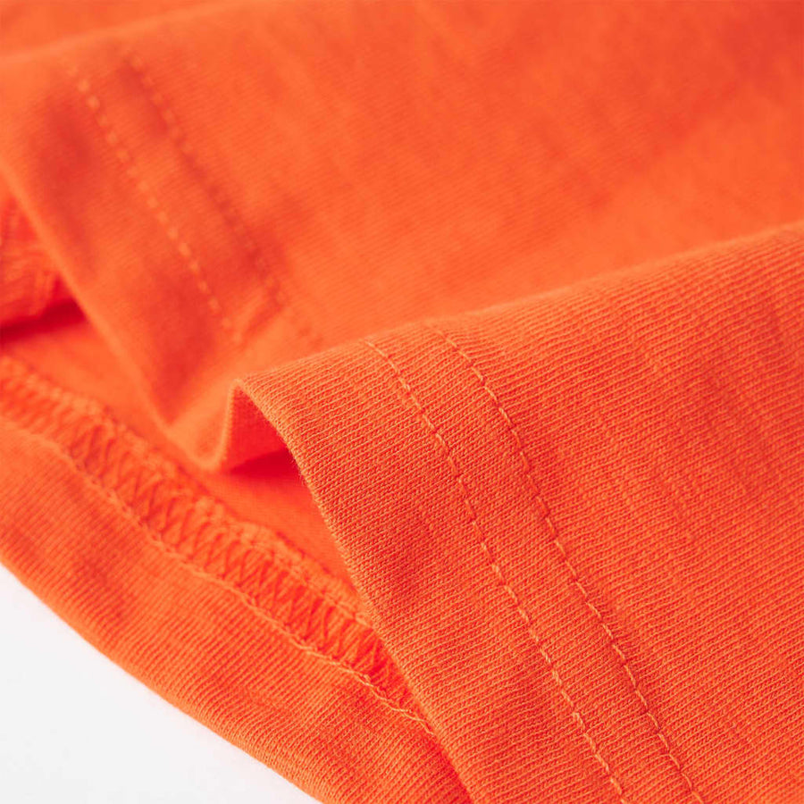 Kindershirt 128 donkeroranje orange