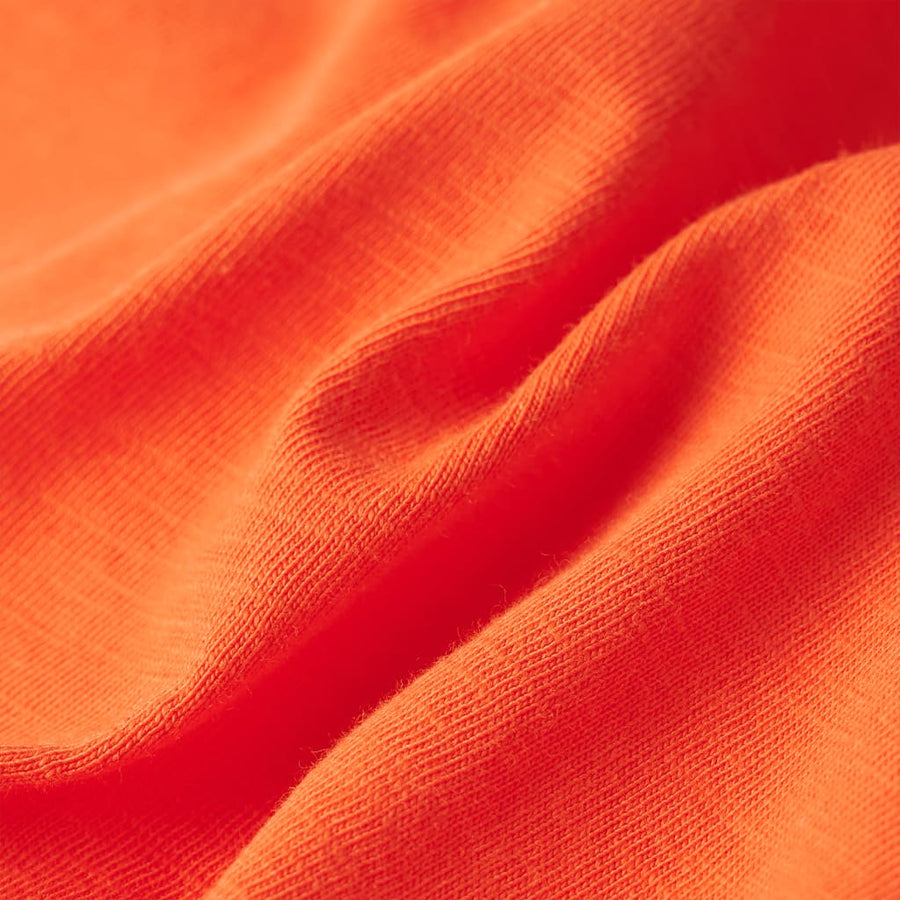 Kindershirt 128 donkeroranje orange
