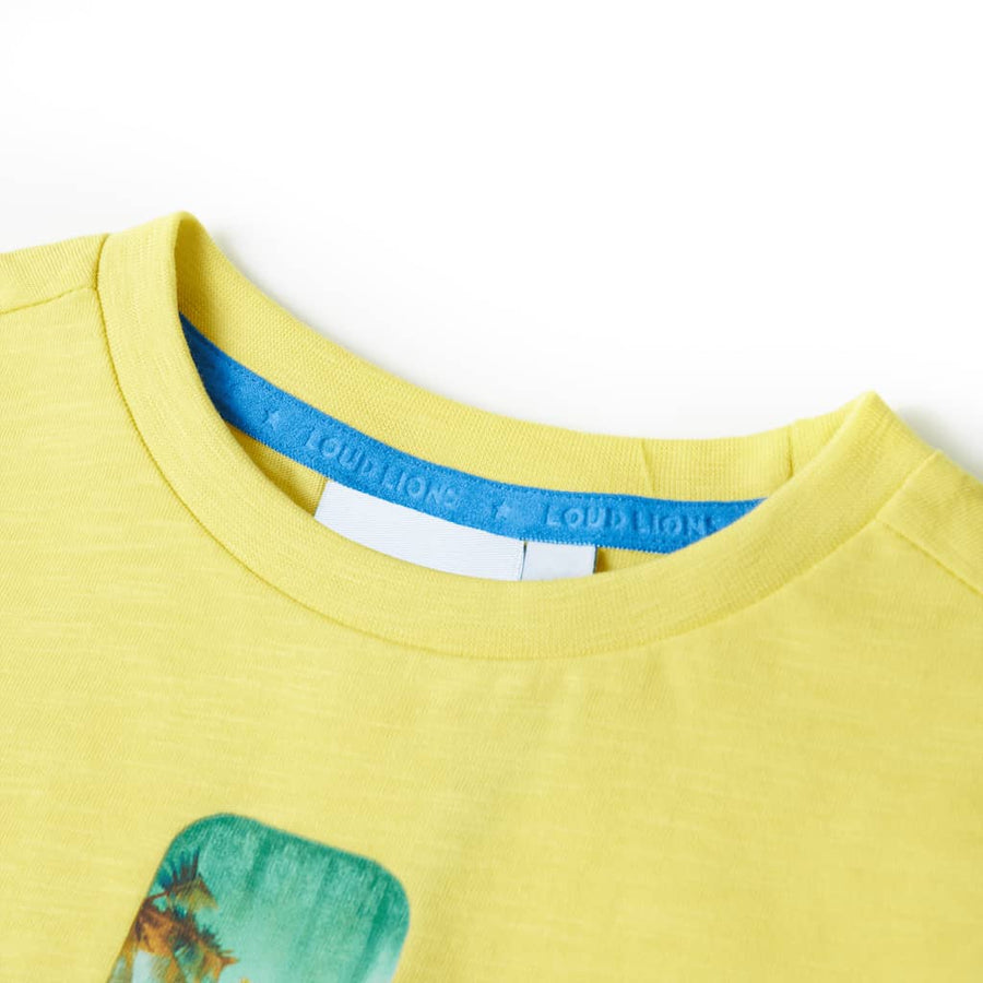 Kindershirt 116 geel Geel