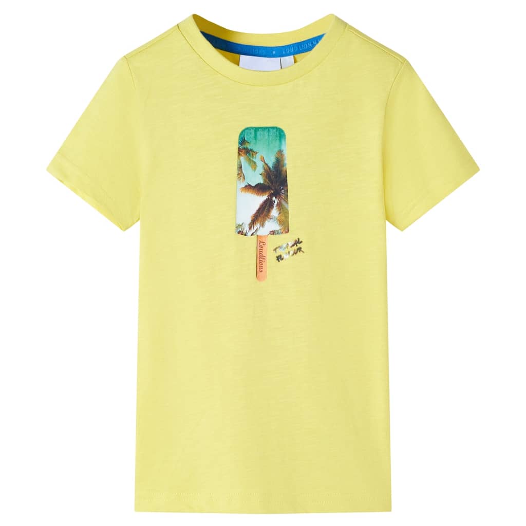 Kindershirt 128 geel Geel