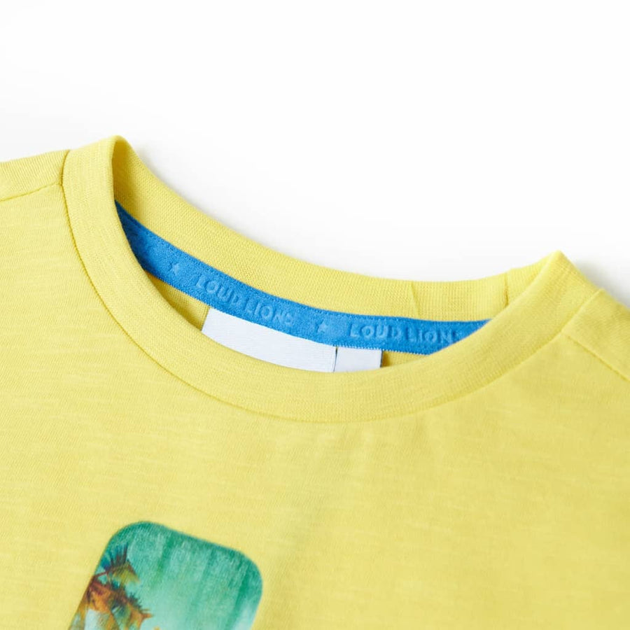 Kindershirt 140 geel Geel