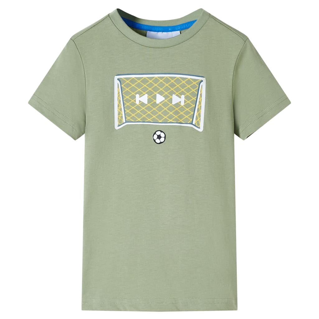 Kindershirt 116 lichtkakikleurig Kaki 116