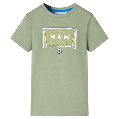 Kindershirt 116 lichtkakikleurig Kaki 116