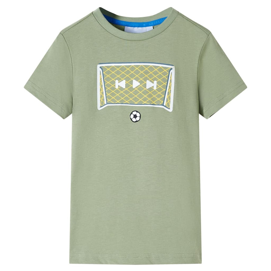 Kindershirt 116 lichtkakikleurig Kaki 116