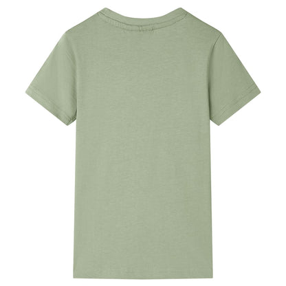 Kindershirt 116 lichtkakikleurig Kaki 116