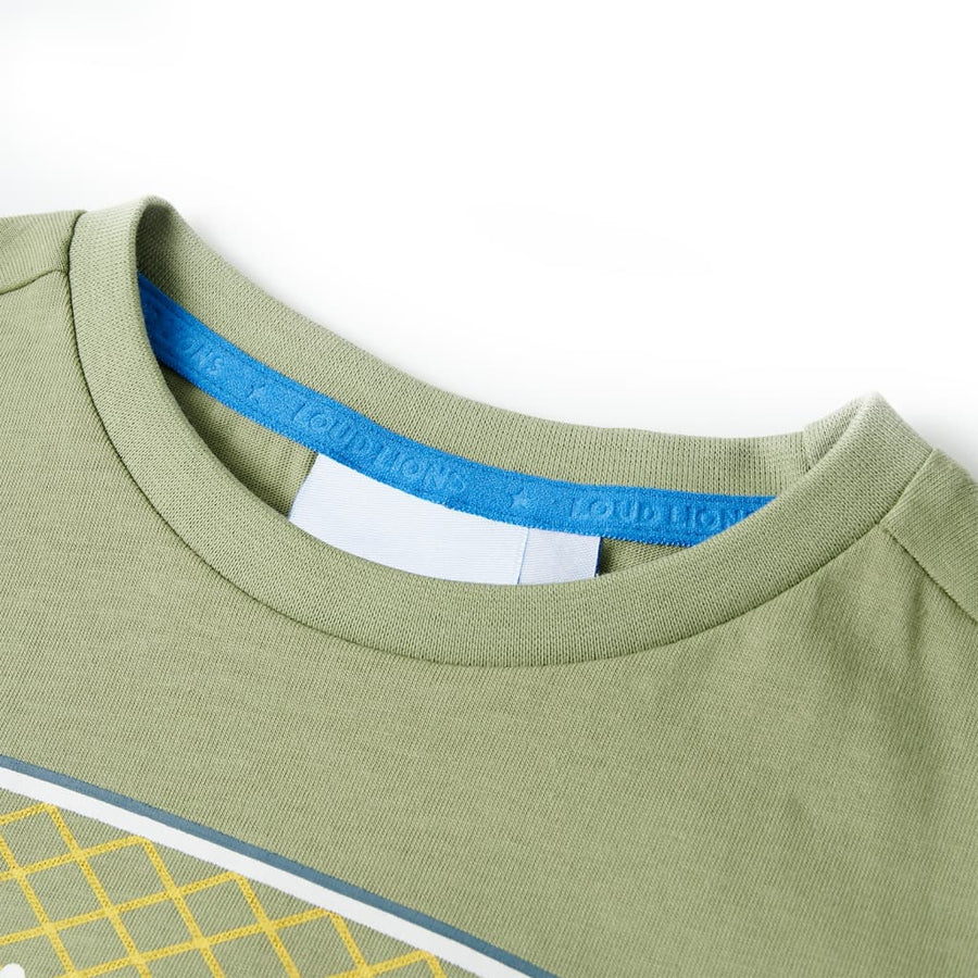 Kindershirt 116 lichtkakikleurig Kaki 116