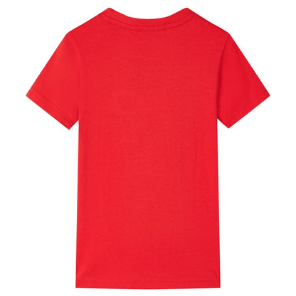 Kindershirt 128 rood Rood